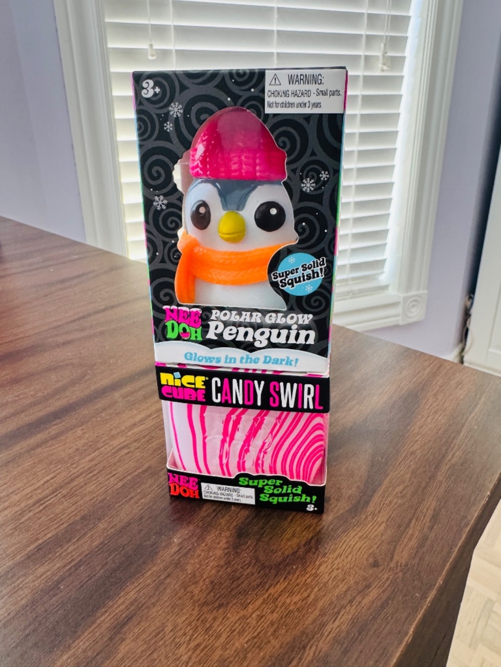 Holiday Bundle of 2 Needohs - Polar Glow Penguin and Nice Cube Cany Swirl